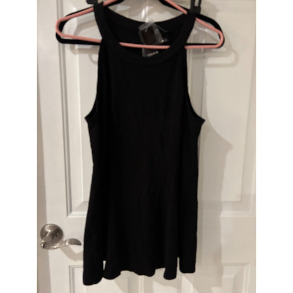 Torrid Black Halter Top Sleeveless Casual‎ Tank Plus Size 1